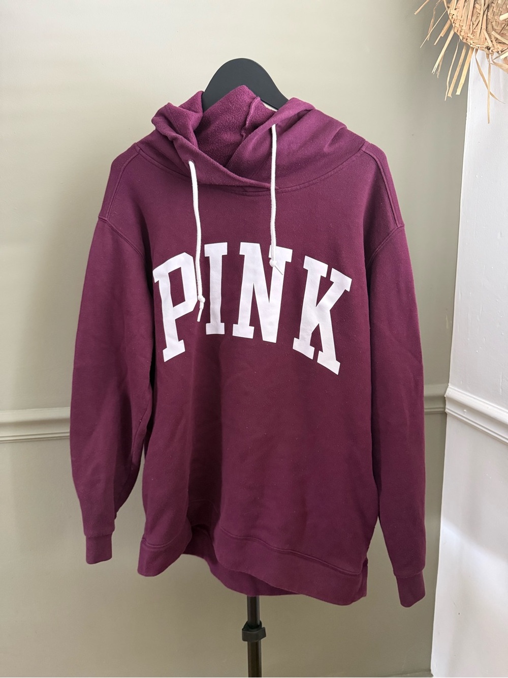 Victoria's Secret PINK Deep Berry Pullover Hoodie